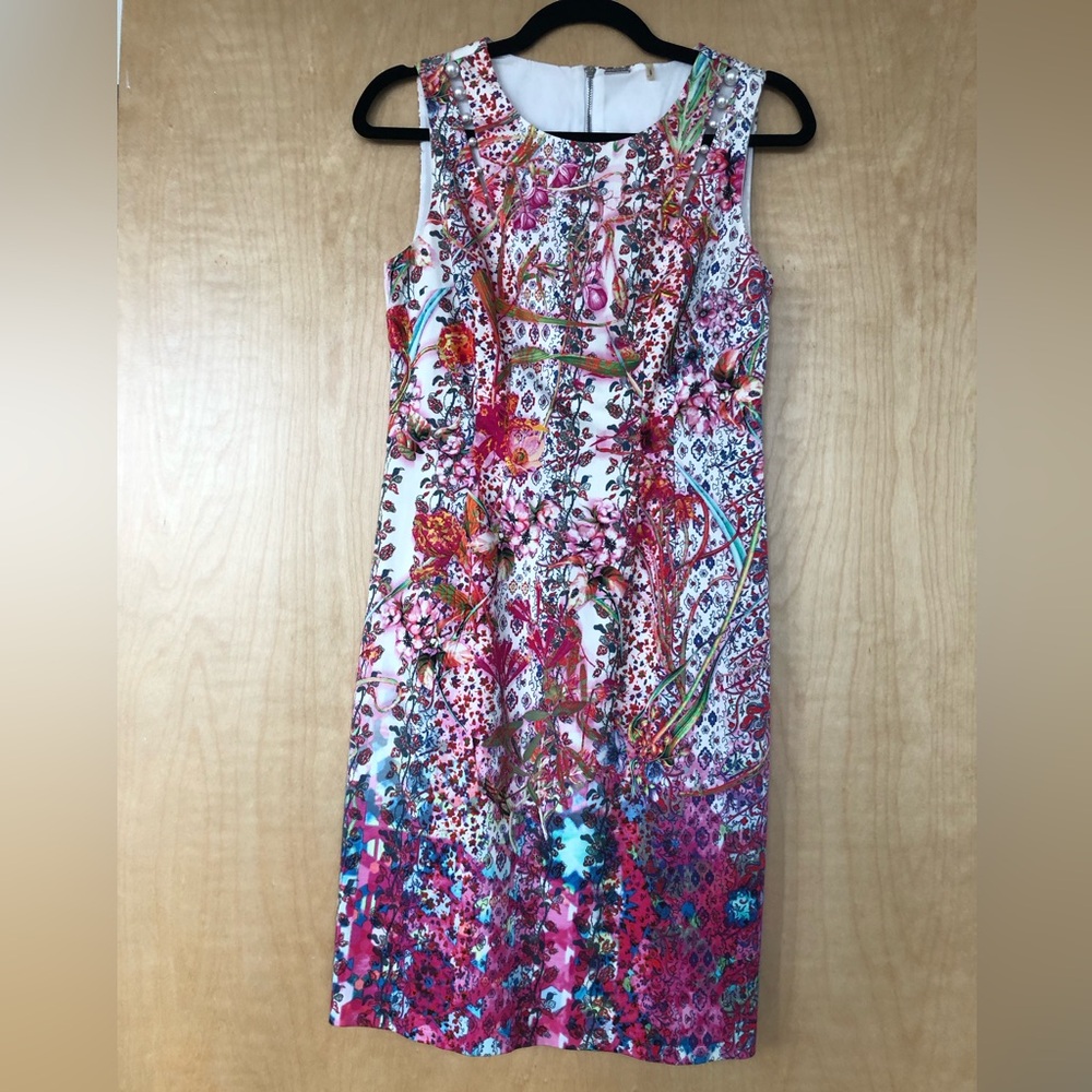 Ellie Tahari Floral Sheath Dress